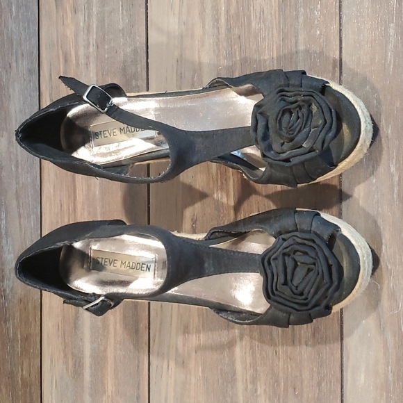 Steve Madden Women P-Veta Espadrille Wedge Sandals sz 8M  shoes - Picture 4 of 15